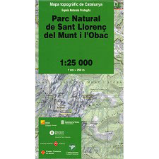 ED. ICC (CATALUNYA)  Mapa Parque Natural Sant Llorenç de Munt 1:25000