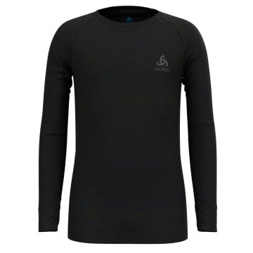 Odlo Bl Top Crew Ls Merino 200 Kids Black