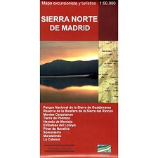  Ed. piolet Mapa Sierra Norte Madrid 1:50.000