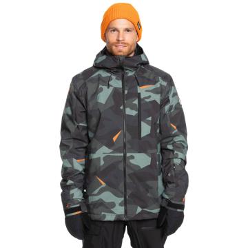  QUIKSILVER MISSION PRINTED Puzzle Camo Sea Spray