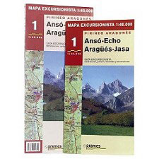  ED. PRAMES Carte ANSÓ, ECHO, ARAGÜES 