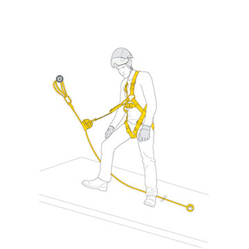  Petzl Kit Asap Lock Anticaidas Deslizante 20 M