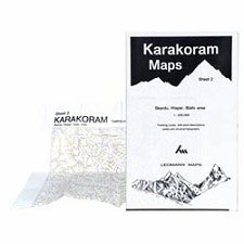 Ed. Leomann Maps Pu.  Karakoram Maps-Sheet 2: Skardu, Hispar