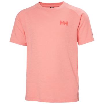  Helly Hansen JR LOEN TECH T-SHIRT Coral Almond Melang