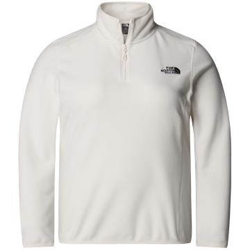  The North Face W PLUS 100 GLACIER 1/4 ZIP  White Dune