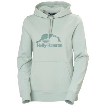  Helly Hansen W NORD GRAPHIC PULLOVER HOODIE Green