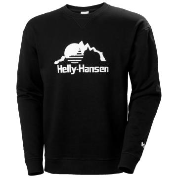 Felpa Helly Hansen YU CREW SWEATER 2.0 Black