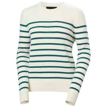  Helly Hansen W MOLENE WOOL SWEATER Emerald Stripe