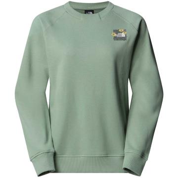  The North Face W Connect Relaxed Crew Sweat-Graphi Slat