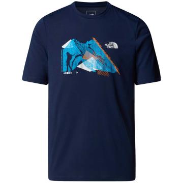  The North Face M Backpacking Ss Tee-Graphic Summit Navy