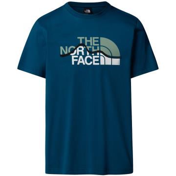  The North Face M Ss Mountain Line Tee Mineral Ink