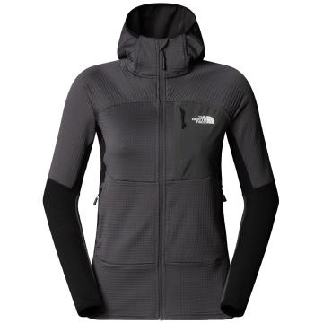  The North Face W Polartec Powergrid Stormgap Ho Anthrac