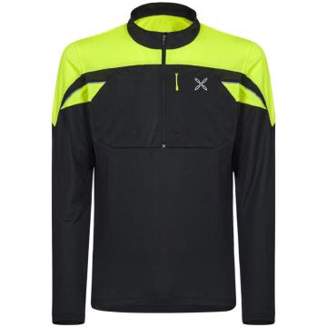  MONTURA WORKFRAME HIGH ZIP 2 MAGLIA NERO/GIALLO FLUO
