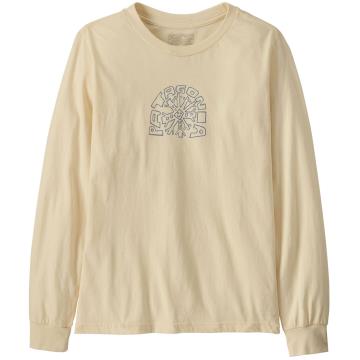  Patagonia Ks Ls Graph T-Shirt Skisel: Undyed Natur