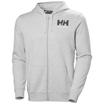  Helly Hansen Hh Logo Fz Hoodie Grey Melange