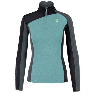 KARPOS  FEDERA HALF-ZIP W FLEECE Forget/Black/Wo