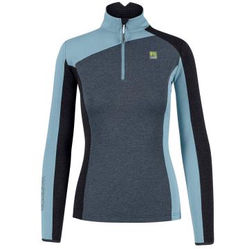 KARPOS  FEDERA HALF-ZIP W FLEECE Ombre Blue/Forg