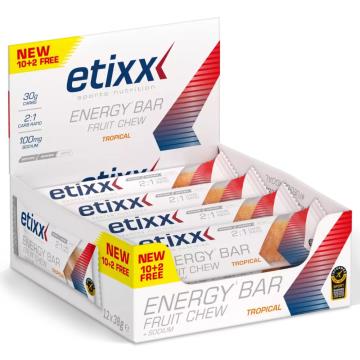ETIXX  Energy Bar Fruit Chew 12uds