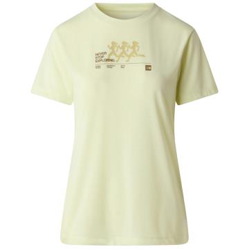  The North Face W Bitmap Silhouette Sss Tee-Gr Lemon Mis