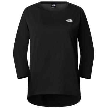  The North Face W Tanken 3/4 T-Shirt Tnf Black Heather