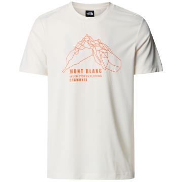  The North Face M MOUNTAIN GRAPHIC TEE S/S White D/Digi