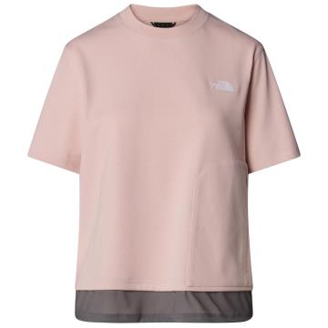  The North Face W FABRIC MIX SS TEE - AP PINK MOSS