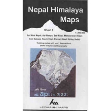 Ed. Leomann Maps Pu.  Mapa Nepal Himalaya  1-Far West Nepal
