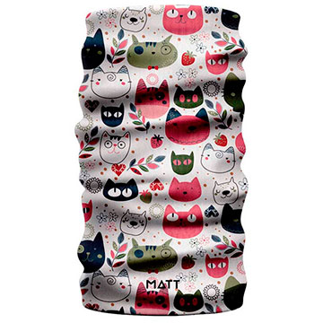  MATT KIDS SCARF COOLMAX ECO COLOR CATS