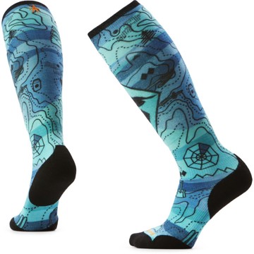 Sokker Smartwool Ws Ski Target Cush Topo Treasu Nightfal
