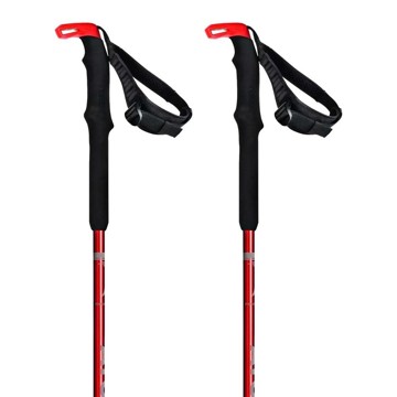 Bâtons Atomic BCT TOURING CARBON SQS Red/Grey