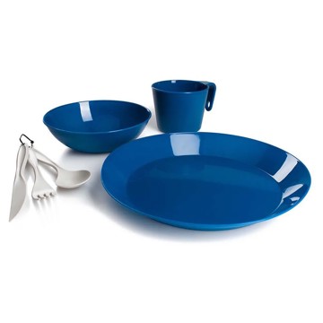 GSI OUTDOORS Flatware 1 PERSON TABLE SET- BLUE