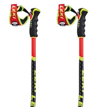 Stolpar Leki GS 3D Bright Red-Black-Neonyellow