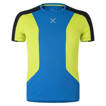 Tričko MONTURA FLY T-SHIRT Celeste/Verde Lime