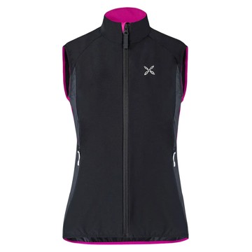 Chaleco MONTURA FLASH SKY VEST WOMAN Nero/Intense Violet