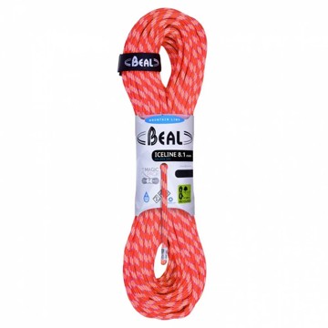 Kötél Beal ICE LINE 8.1MM 2x50M GD EMERAUDE-ORANGE