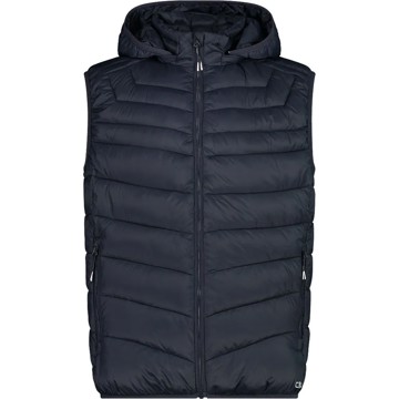 Vest CMP V MAN VEST SNAPS HOOD BLACK BLUE