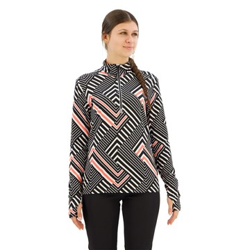 T-shirt CMP SWEAT NERO-RED FLUO