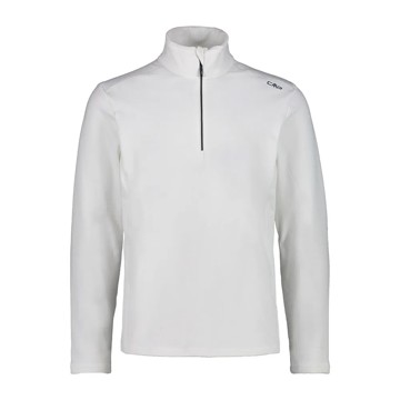 Fleece Cmp Sweat Bianco-B.Blue