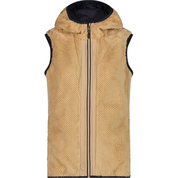 Väst CMP WOMAN VEST FIX HOOD SESAMO