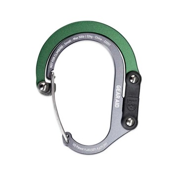 Gear Aid Carabiner Heroclip Small Forest Green