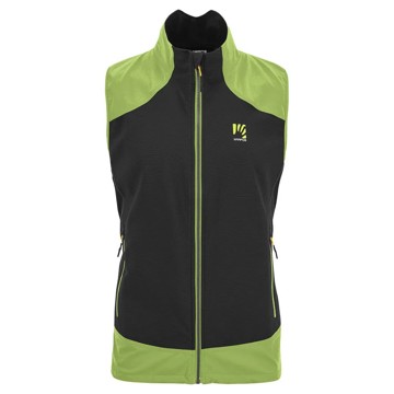 Mellény KARPOS PARETE VEST Black/Jasmine Green