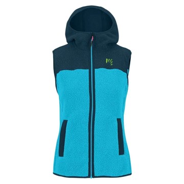 Väst KARPOS 80'S HOODIE VEST Blue Atoll/Midnight