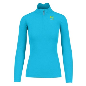 Polar fleece KARPOS PIZZOCCO W HALF ZIP Blue Atoll