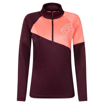 Polar fleece ROCK EXPERIENCE URUS WOMAN FLEECE 1013 Windsor Wine+0711