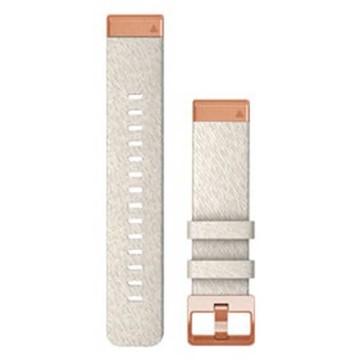 Taśma do wspinaczki Garmin QuickFit 20 mm Correa de Nailon Blanco Rose Gold