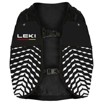 Liemenė Leki TRAIL RUNNING QUIVER VEST Blk-White-BRed