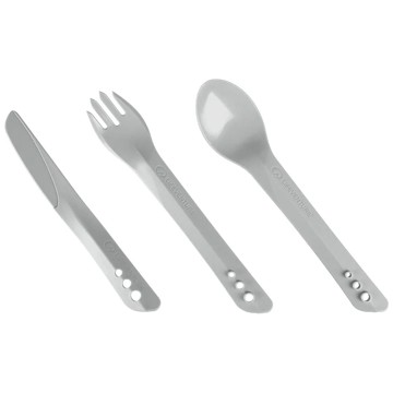 Besteck Lifeventure ELLIPSE CUTLERY SET LIGHT GREY