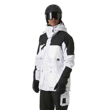 Veste Helly Hansen ULLR D HERITAGE LONG Grey Fog Snow