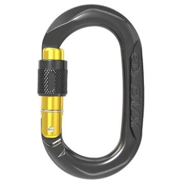 Alpinistinis karabinas Climbing Technology OVX SG anthracite/mustard