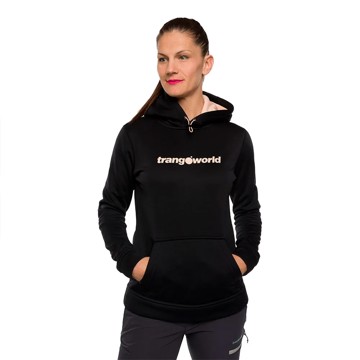 Sweatshirt Trangoworld POPPI Negro/Rosa